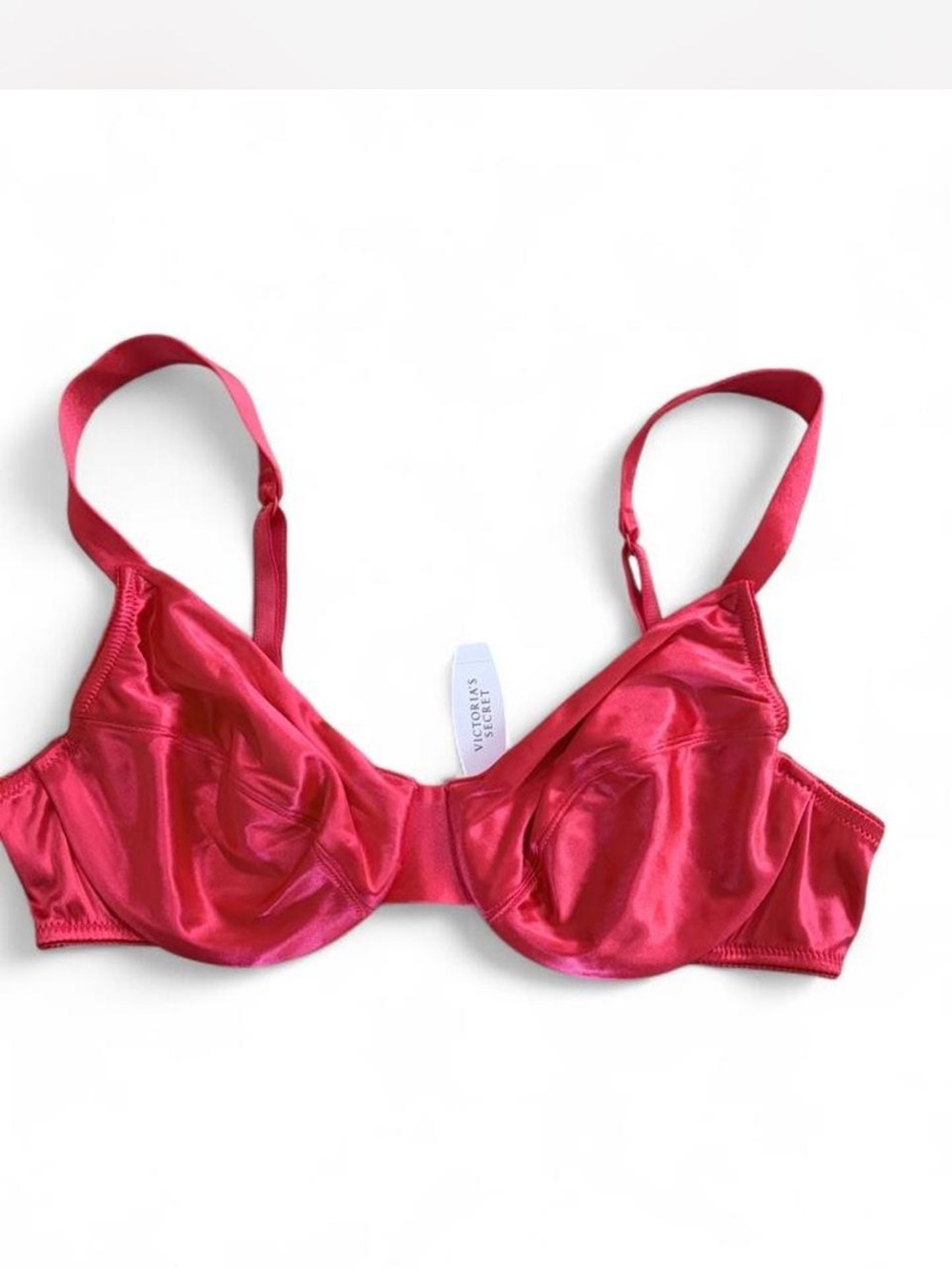 Vintage Victoria's Secret Satin Second Skin Red size 38B NWT